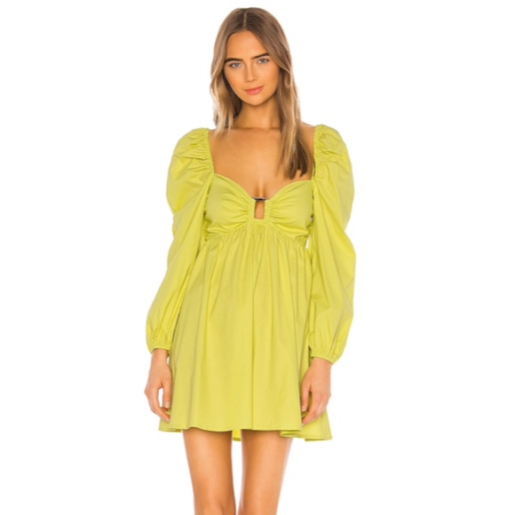 Lovers + Friends Dresses & Skirts - Lovers + Friends Sawtelle Mini Dress in Light Lime